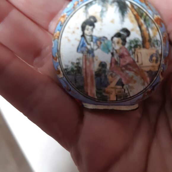 Antique Chinese Porcelain Snuff Bottle - Story Art - Picture 6 of 11
